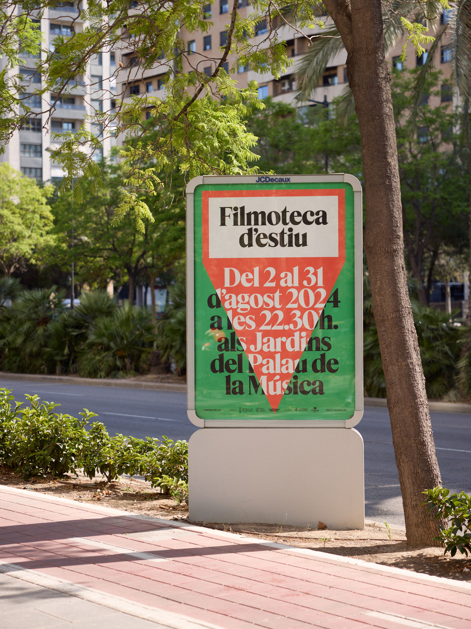 Fase, estudio de diseño gráfico. Filmoteca d'Estiu 2024, imagen gráfica. Cartel
