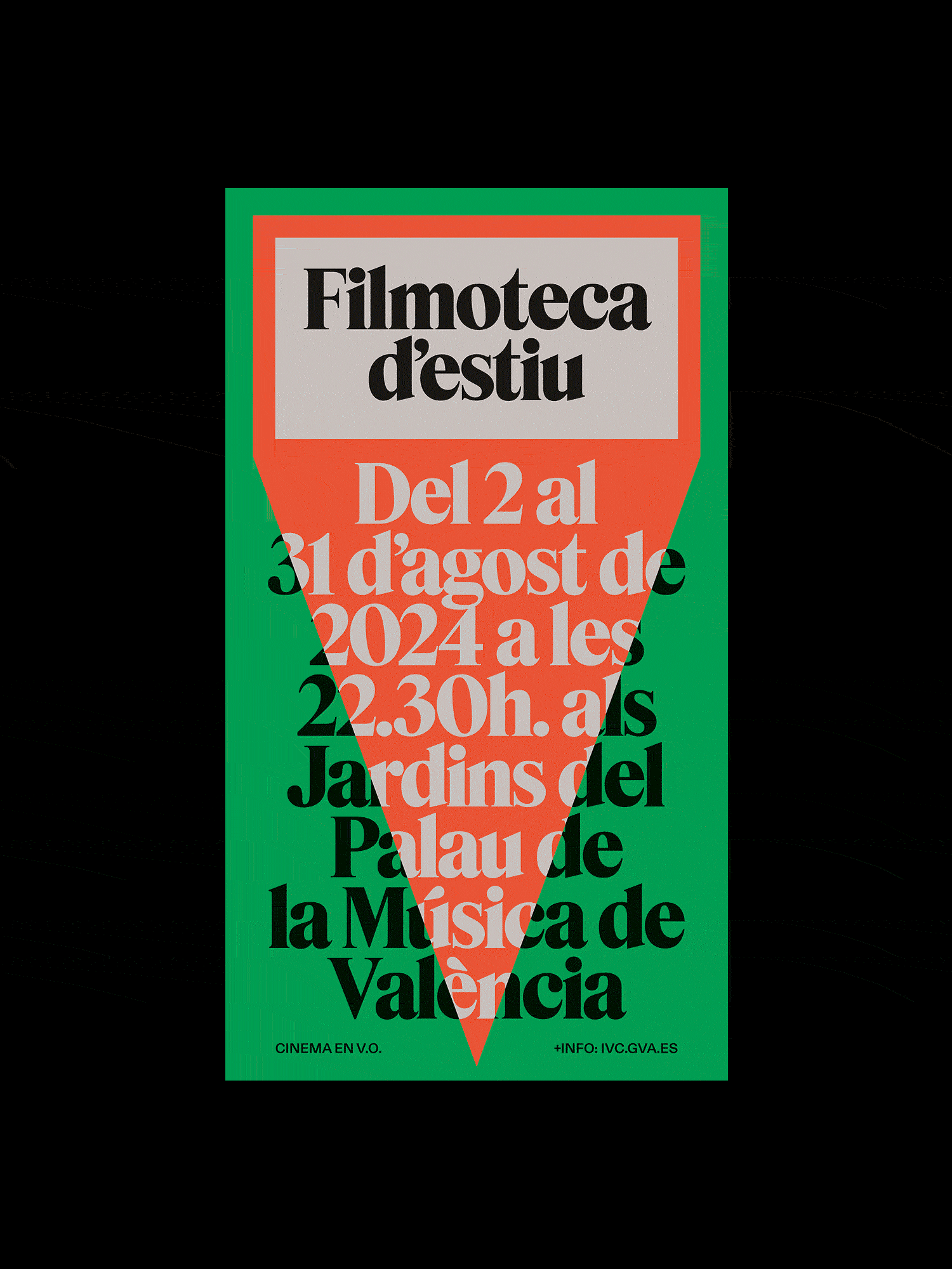 Fase, estudio de diseño gráfico. Filmoteca d'Estiu 2024, imagen gráfica. Varios formatos