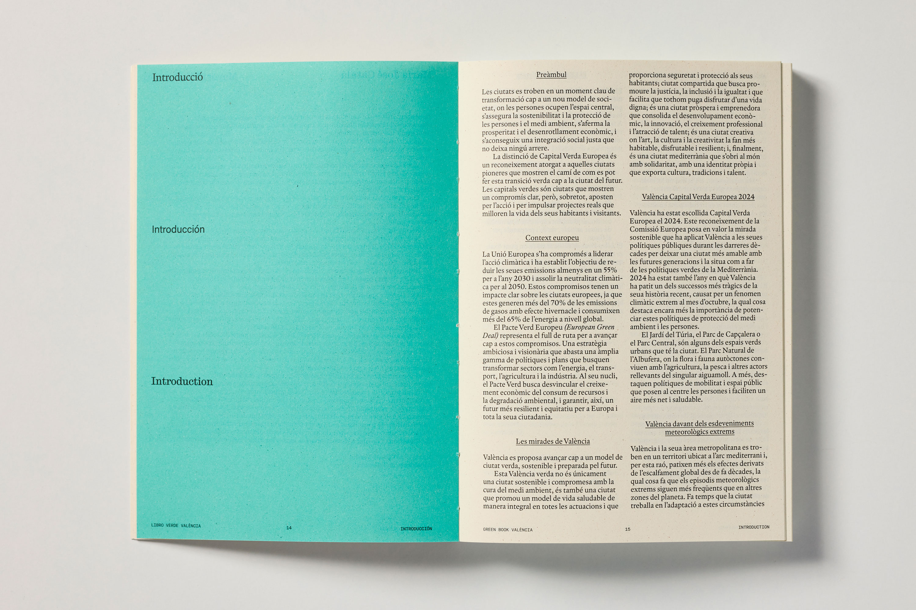 Fase, estudio de diseño gráfico. Libro Verde València