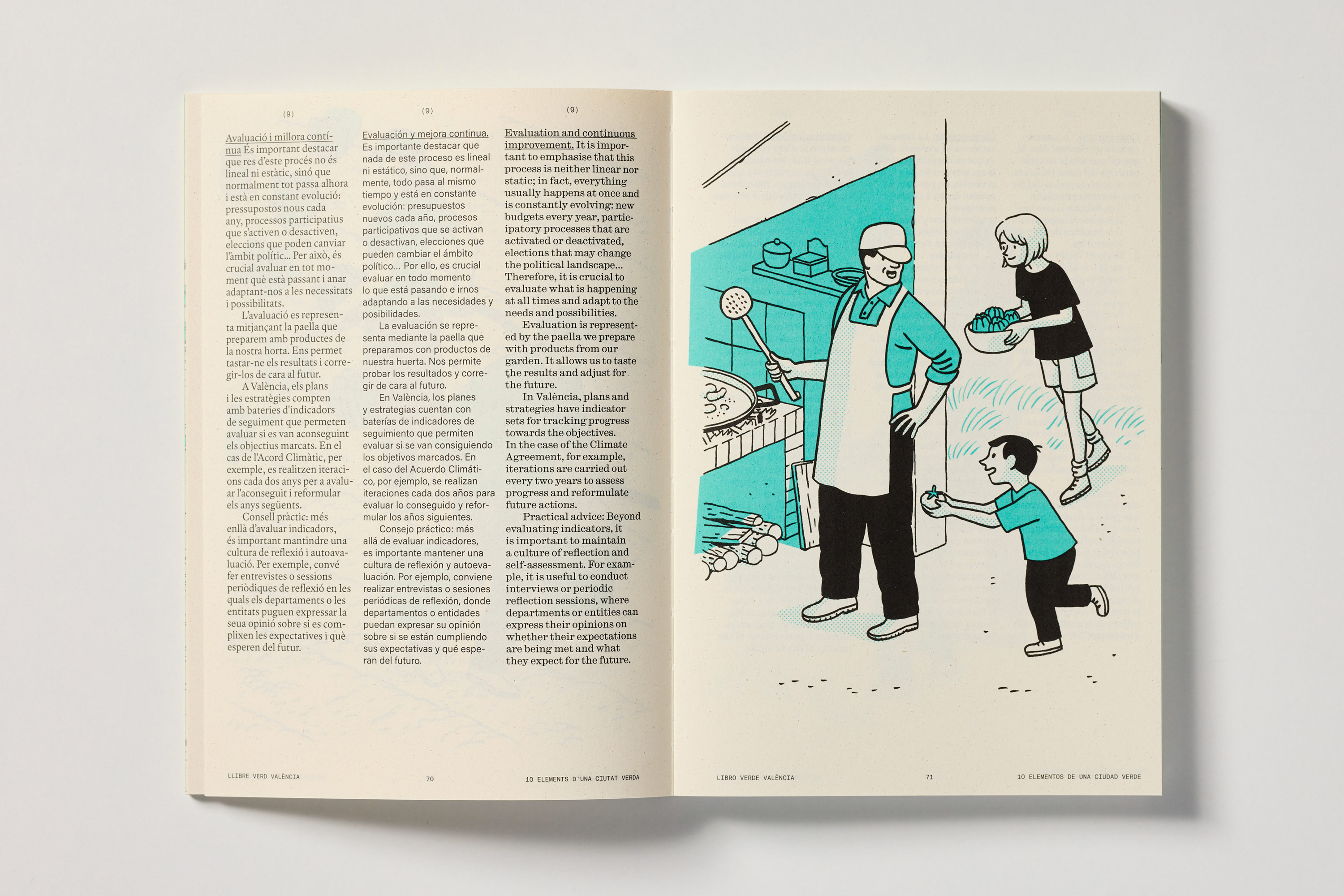 Fase, estudio de diseño gráfico. Libro Verde València, ilustraciones de Paco Roca