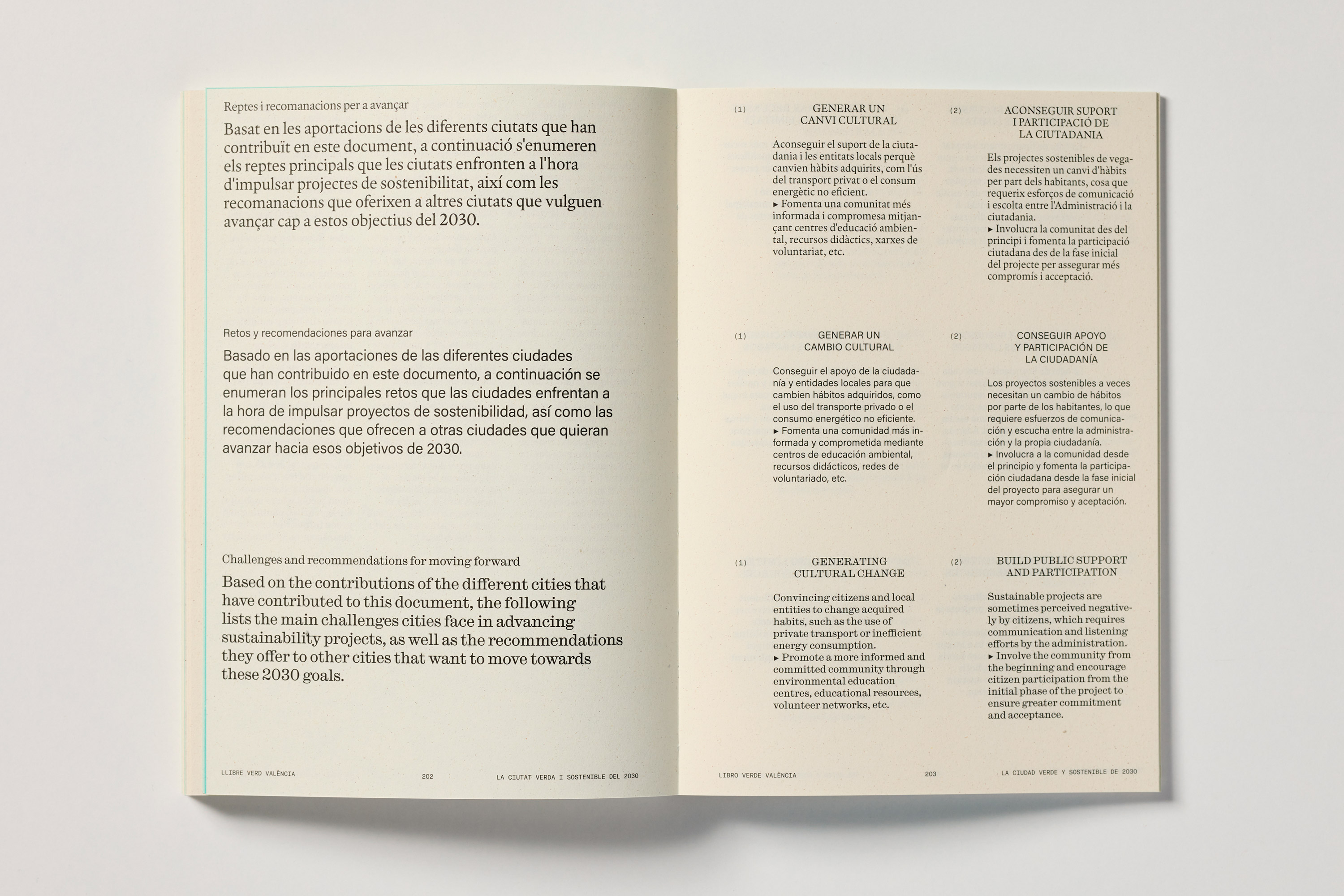 Fase, estudio de diseño gráfico. Libro Verde València