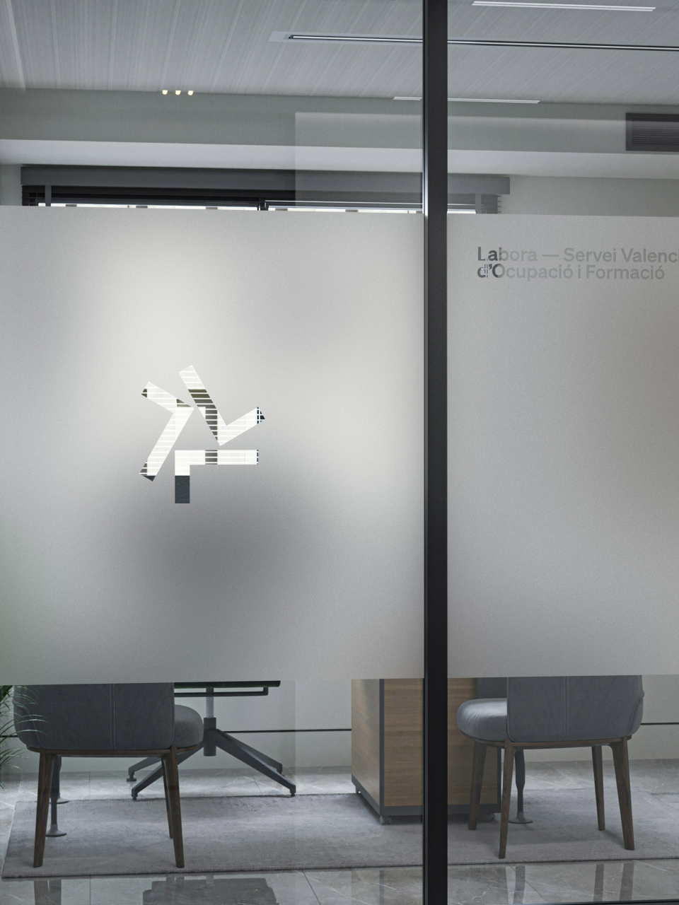 Fase, estudio de diseño gráfico. Identidad Labora, Servicio Valenciano de Empleo y Formación