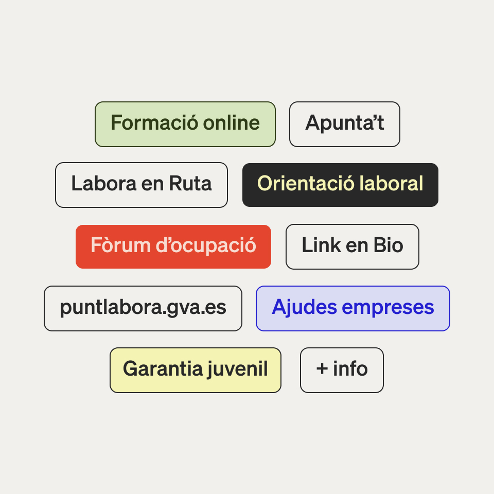 Fase, estudio de diseño gráfico. Identidad Labora, Servicio Valenciano de Empleo y Formación