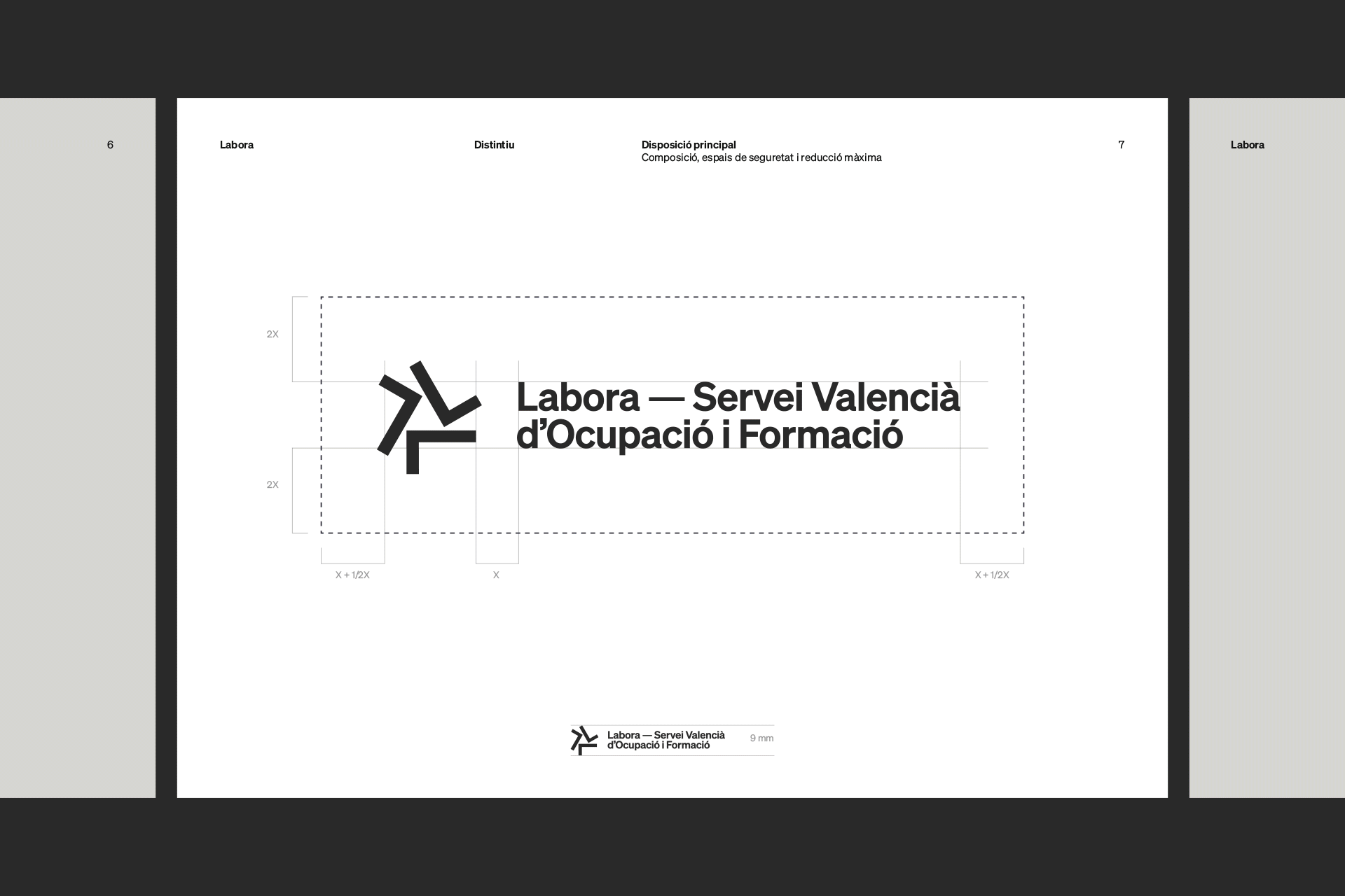 Fase, estudio de diseño gráfico. Identidad Labora, Servicio Valenciano de Empleo y Formación